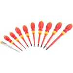 Set șurubelnițe izolate VDE Stanley cu 10 piese și tester de tensiune