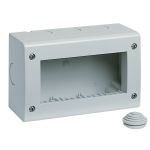 Doză aparataj PT Vimar, 4 module, IP40, plastic ivory, 50x60x125 mm