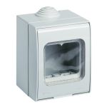 Doză aparentă etanșă Vimar, 2 module, IP55, alb, 65x68x83 mm