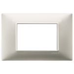 Rama întrerupător Vimar 3 module, 170x80 mm, nichel mat