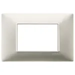 Rama întrerupător Vimar 3 module, 170x80 mm, nichel mat