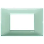 Rama întrerupător Vimar 3 module 170x80 mm, verde menta, montaj vertical/orizontal