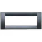 Rama întrerupător Vimar 6 module, 195x80 mm, gri grafit