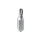 Bit Torx TT15 cu gaură, 30 mm, prindere 1/4 inch, din oțel