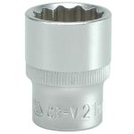 Cheie tubulara hexagonala 3/8, 21 mm, din crom-vanadiu