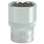 Cheie tubulara hexagonala 3/8, 21 mm, din crom-vanadiu