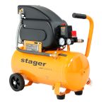 Compresor aer Stager Air 20D24, 24L, 8 bar, 200 l/min, monofazat