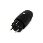 Ștecher cauciuc demontabil negru IP44 pentru cablu H07RN-F 3G2.5, 16A