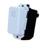 Buton cu revenire Vimar 10235, 10A, 250V, 1P NO, alb, modular