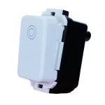 Buton cu revenire Vimar 10235, 10A, 250V, 1P NO, alb, modular