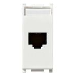 Adaptor RJ45 Vimar Plana alb, 1 modul, pentru retele date UTP Cat 5e