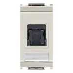 Priză RJ45 Vimar Idea 3 module, 48V, alb, pentru rețele și telecom