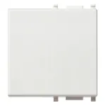 Buton interschimbabil Vimar, 2 module, alb pentru instalații electrice modulare