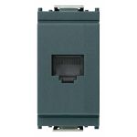 Priză telefon RJ11 Vimar Idea, gri, 1 modul, IP20