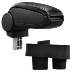 Cotieră auto Skoda Fabia II și Roomster cu spațiu depozitare, negru