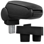 Cotieră auto Skoda Fabia II și Roomster cu spațiu depozitare, negru