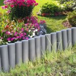 Set 80 palisade pentru gradina, bordura straturi 2160 cm, gri inchis
