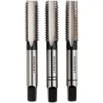 Set 3 tarozi manuali Unior M8, filet pe stanga, HSS, 1.25x6.8x56 mm