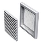 Grila de ventilatie Vimar MV 121S alba, 187x187 mm, cu plasa antiinsecte
