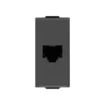 Priză telefon modulară Vimar RJ11, negru, montaj modular, IP20