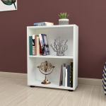 Bücherregal Vara 72x55x20 cm Weiß [en.casa]