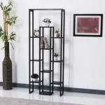 Raft pentru plante Blaavandshuk 150x60x19 cm negru cu aspect marmură