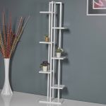 Suport pentru flori Somero din metal, alb, 150x34x21 cm