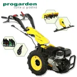 Pachet motocultor ProGARDEN Campo U16E 14CP cu bara cosire, freza FT90 si ulei