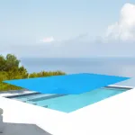 Prelată solară pentru piscină Ferrarno 300x200 cm, albastră
