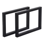 Set 2 picioare masă Lunderskov din oțel 35x50 cm, negre