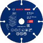 Disc de tăiere Bosch EXPERT Multi Material din carbură, 76 x 10 mm