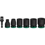Set tubulare de impact Bosch 1/2 inch, 7 piese, 13-24 mm cu adaptoare