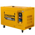 Generator profesional Stager YDE15000TA-TA3, 11.5 kW, DualPower 230-400V, insonorizat, diesel, 3000rpm, pornire electrica