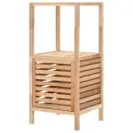 Dulap depozitare baie, 39,5x35,5x86 cm, lemn de nuc masiv GartenMobel Dekor