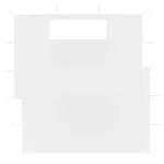 Pereți laterali pentru foișor cu ferestre, 2 buc., alb GartenMobel Dekor