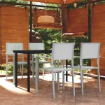 Set de mobilier de grădină, alb, 5 piese GartenMobel Dekor