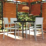 Set mobilier pentru grădină, alb, 5 piese GartenMobel Dekor