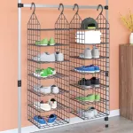 Organizator pentru dulap suspendat, cu 7 rafturi, 2 buc. GartenMobel Dekor