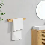 Suport prosop de perete Tønsberg din bambus, autoadeziv