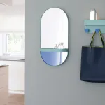Oglindă de perete Mint cu poliță integrată 30,3x10,5x60 cm REMEMBER