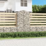 Coș gabion arcuit, 100x30x180/200 cm, fier galvanizat GartenMobel Dekor