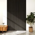 Set 8 panouri acustice riflate Vang 120x60 cm, stejar gri inchis