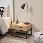 Nachttisch Lavangen mit einer Schublade [en.casa]