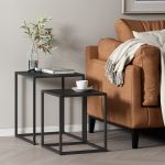 Satztisch Vejen Schwarz, matt [en.casa]