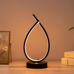 Veioză LED Genesis 10W cu lumină rece, caldă și neutră, negru