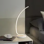 Veioza LED Nemesis 14W alba, cu 3 temperaturi de culoare, metal si acril