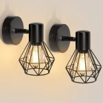 Lustră GRACIE din metal negru, model diamant, 1xE14, LC365/1BK