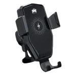Suport telefon auto Siegbert cu încărcare wireless 15W și prindere la ventilație
