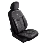 Set huse scaune auto Panda Londra cu fermoare, negru gri, 11 piese