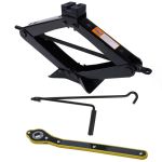 Set cric auto Siegbert 2T tip foarfecă cu cheie pentru roți cu clichet